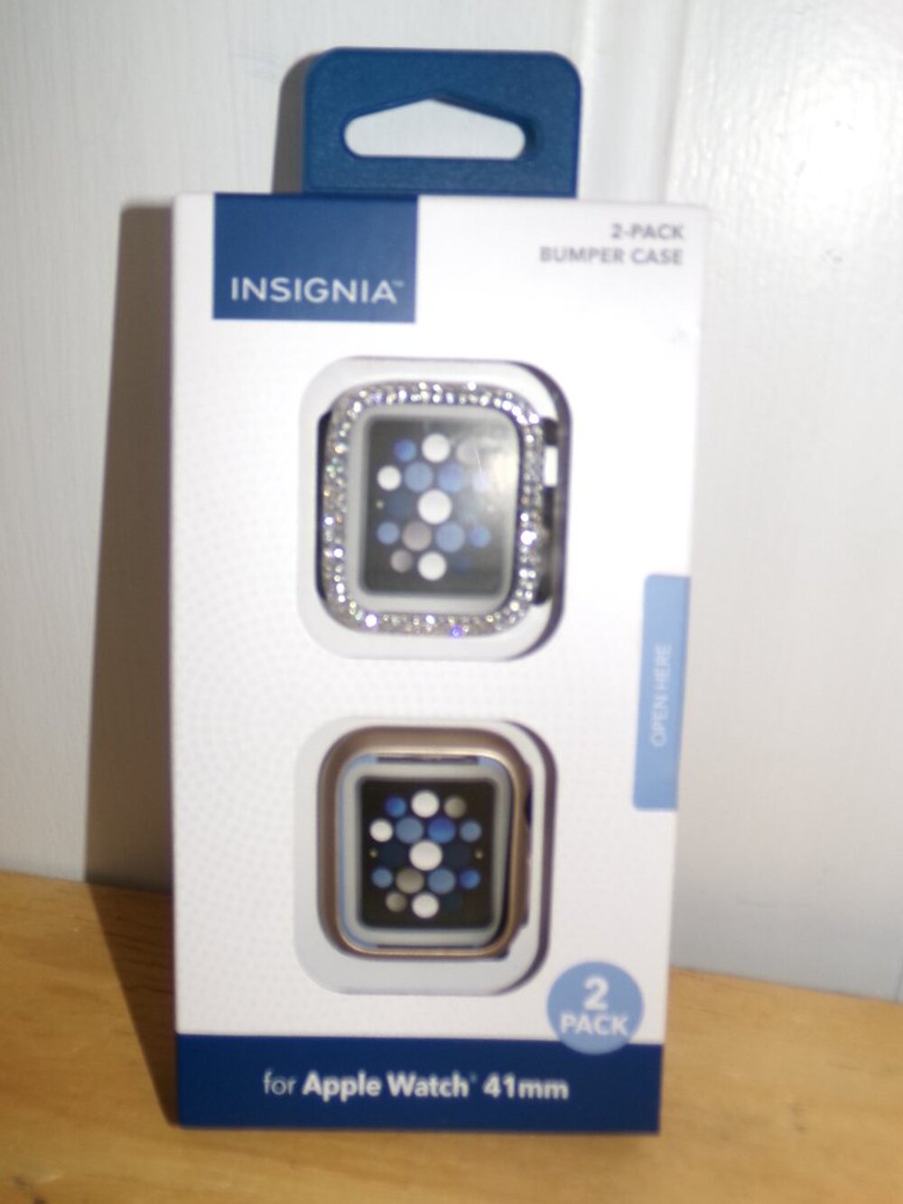 Insignia NWT Bumper Cases for Apple Watch 41mm (2-Pack) - Bling/Champagne